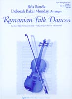 Romanian Folk Dances Orchestra sheet music cover Thumbnail